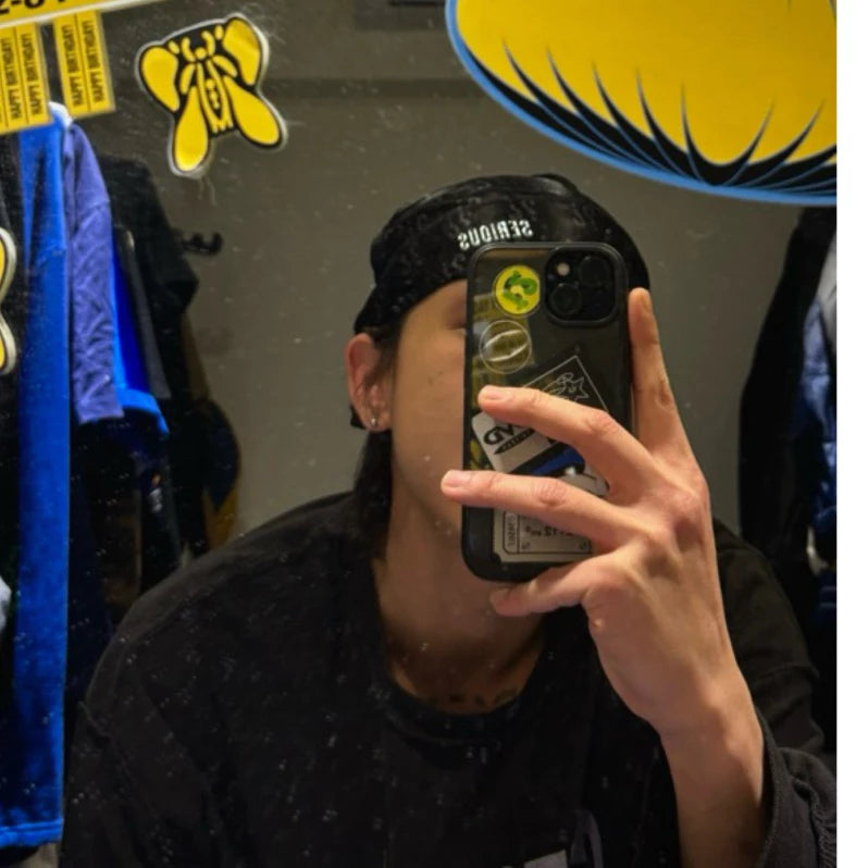 【Serious】Durag full version on both sides (Black)