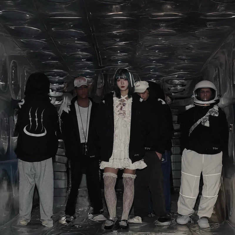 【12:12am】Cosmos hot spring hooded jacket